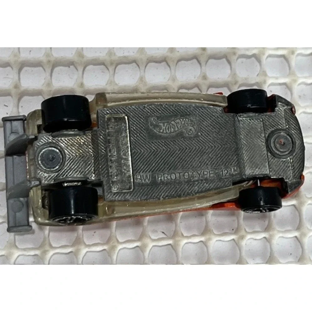HW Prototype 12 Hot Wheels 2001 Track Aces #143 Matte Orange-scratches‎ ($5)